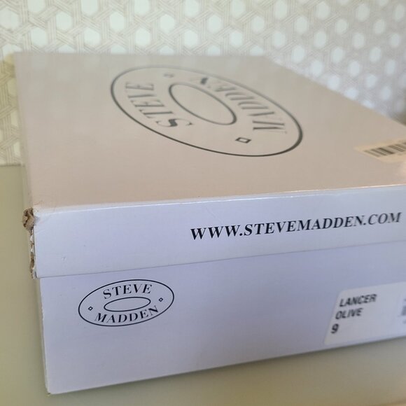 STEVE MADDEN Lancer Womens 9 Olive Green Low-Top Sneakers Casual Slip On Shoe - Picture 10 of 15